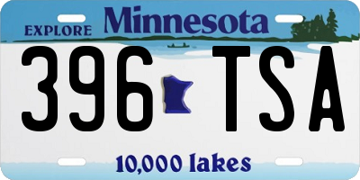 MN license plate 396TSA