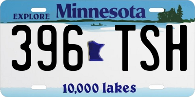 MN license plate 396TSH