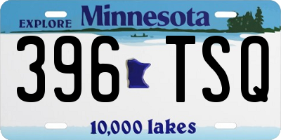 MN license plate 396TSQ