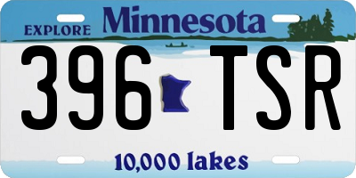 MN license plate 396TSR