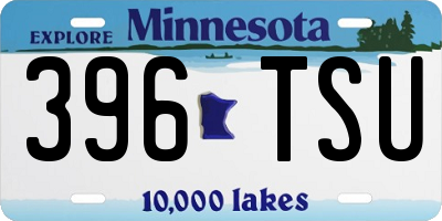 MN license plate 396TSU
