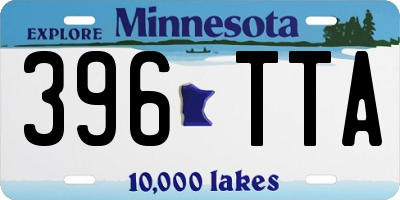 MN license plate 396TTA