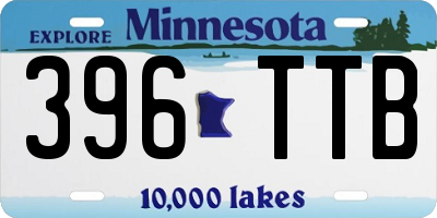MN license plate 396TTB