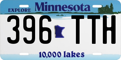 MN license plate 396TTH