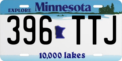 MN license plate 396TTJ
