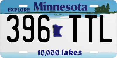 MN license plate 396TTL
