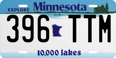MN license plate 396TTM