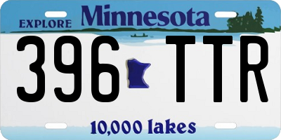 MN license plate 396TTR