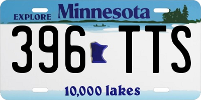 MN license plate 396TTS