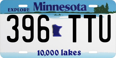MN license plate 396TTU