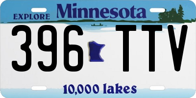 MN license plate 396TTV