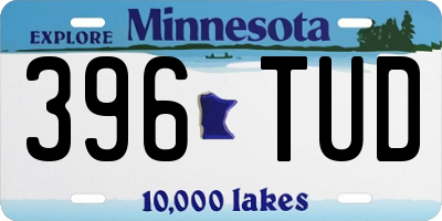 MN license plate 396TUD