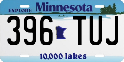 MN license plate 396TUJ