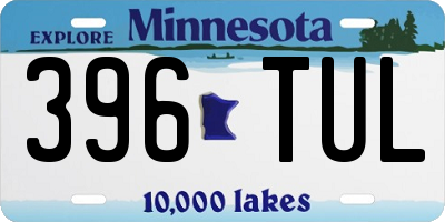 MN license plate 396TUL