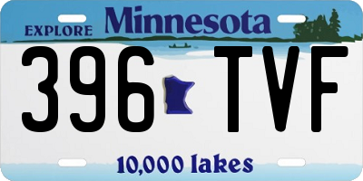 MN license plate 396TVF