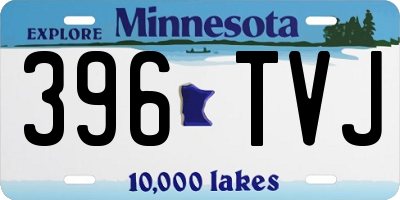 MN license plate 396TVJ