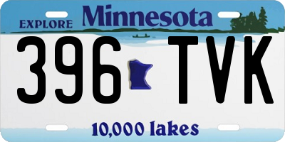 MN license plate 396TVK