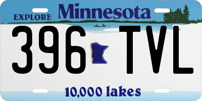 MN license plate 396TVL