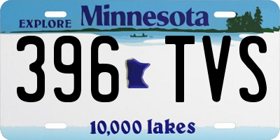 MN license plate 396TVS