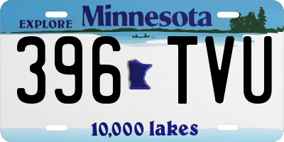 MN license plate 396TVU