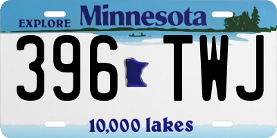 MN license plate 396TWJ