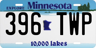 MN license plate 396TWP