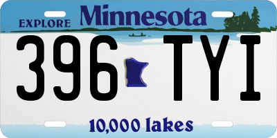 MN license plate 396TYI