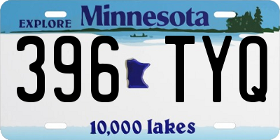 MN license plate 396TYQ