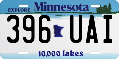 MN license plate 396UAI