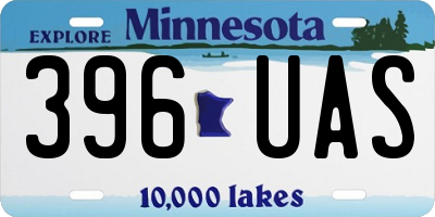 MN license plate 396UAS