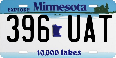 MN license plate 396UAT