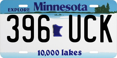 MN license plate 396UCK