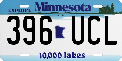 MN license plate 396UCL