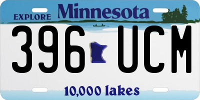 MN license plate 396UCM