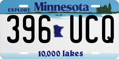 MN license plate 396UCQ