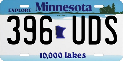 MN license plate 396UDS