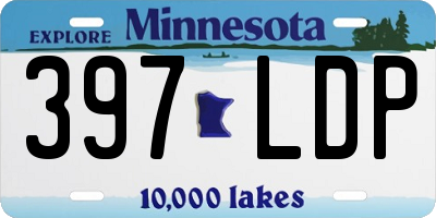 MN license plate 397LDP