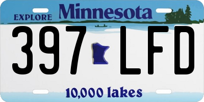 MN license plate 397LFD