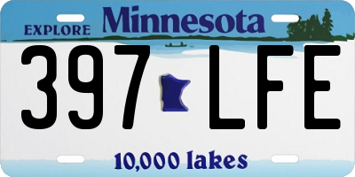 MN license plate 397LFE
