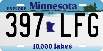 MN license plate 397LFG