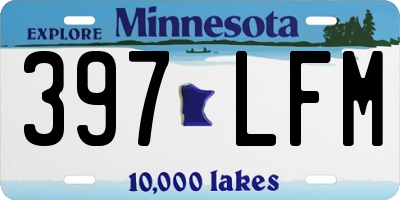 MN license plate 397LFM