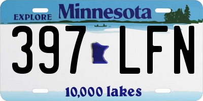 MN license plate 397LFN