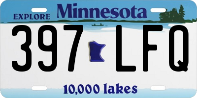 MN license plate 397LFQ