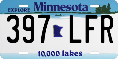 MN license plate 397LFR