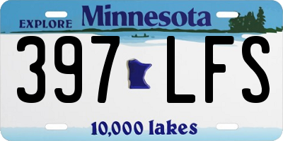 MN license plate 397LFS