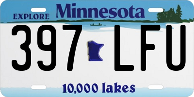 MN license plate 397LFU