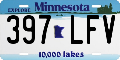 MN license plate 397LFV