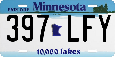 MN license plate 397LFY