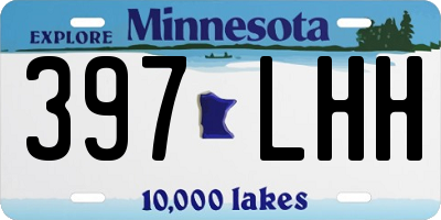 MN license plate 397LHH