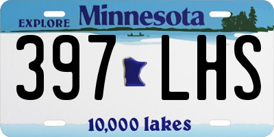 MN license plate 397LHS